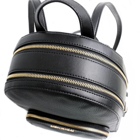 Michael Kors Jaycee Medium Pebbled Leather Backpack
Black /Golden Tone Hardware - Picture 12 of 15